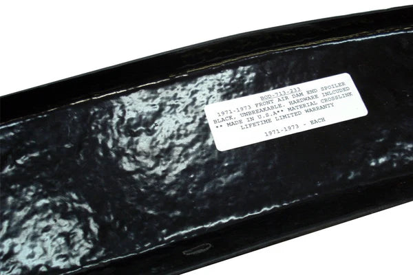 1971-1973 Mach 1, Boss 351 Mustang Front Spoiler Air Dam, Black Cross-Link BOD-713-233