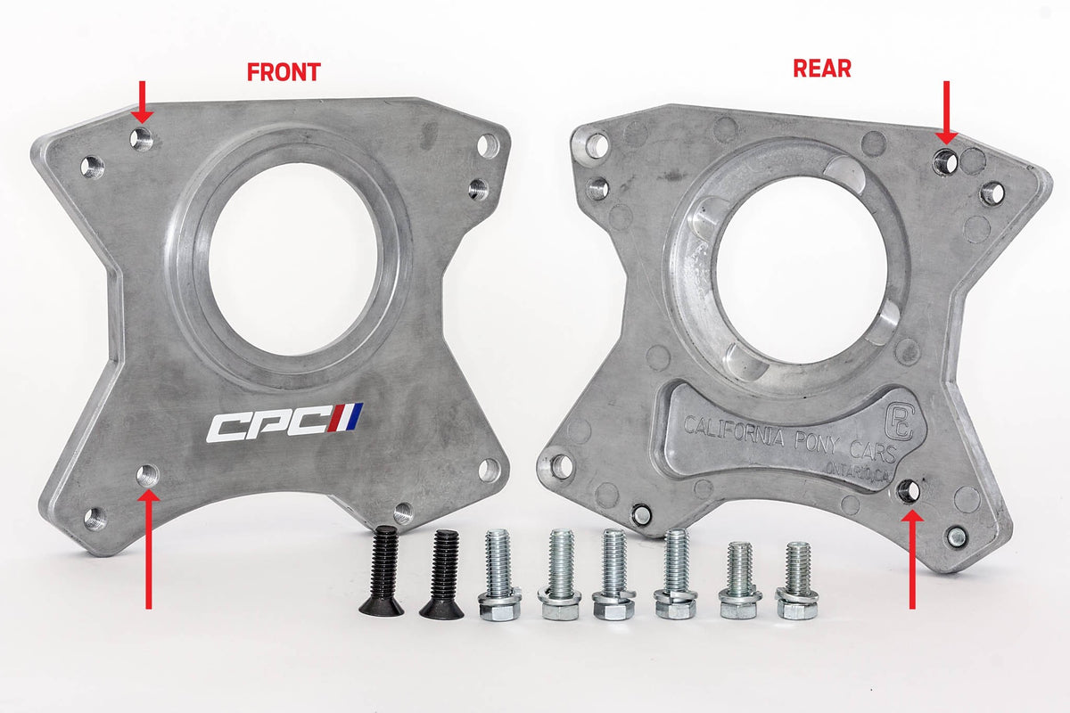 1965-1973 T-5 TRANSMISSION ADAPTER SPACER PLATE FOR 6 BOLT "ORIGINAL" BELLHOUSING