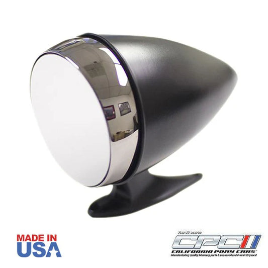 1965-1967 Mustang Bullet Mirror, Black Convex EXT-657-072