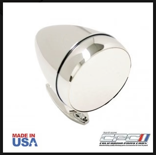 1965-1968 Mustang Rotunda Style Bullet Mirror, Flat mirror EXT-657-202